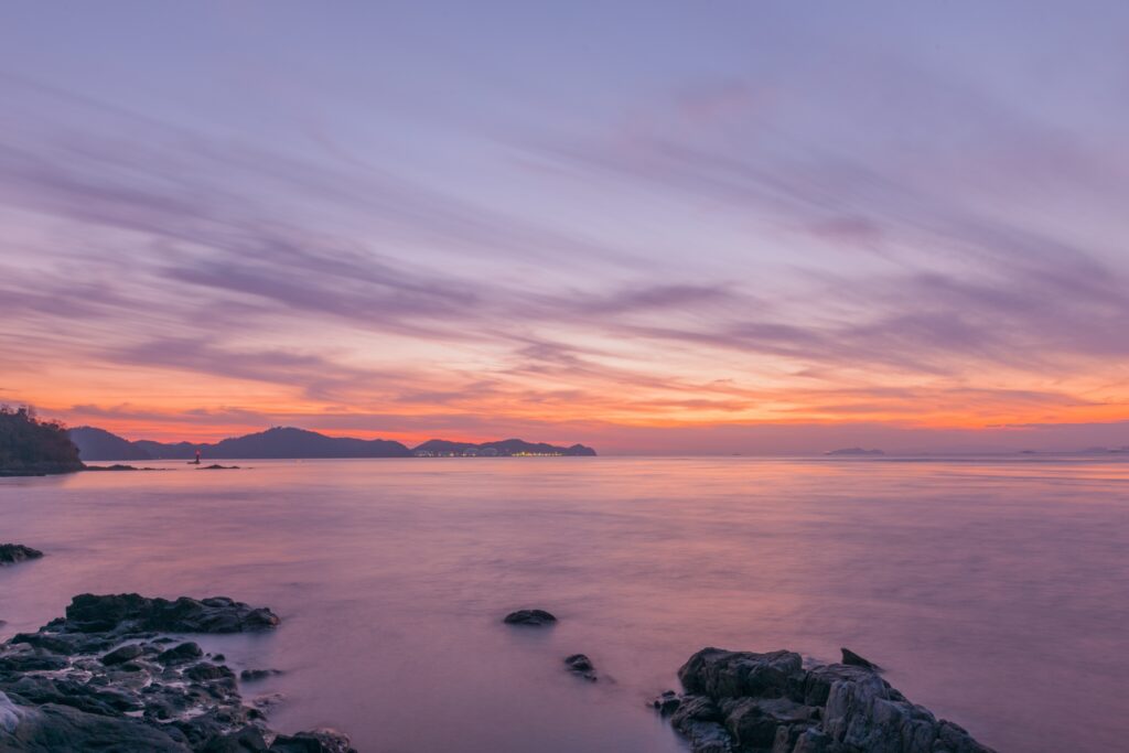 大角海浜公園 夕景