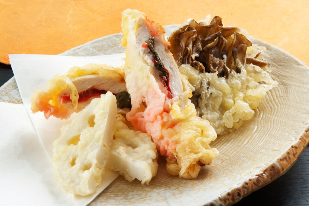ささみ梅肉大葉揚げ