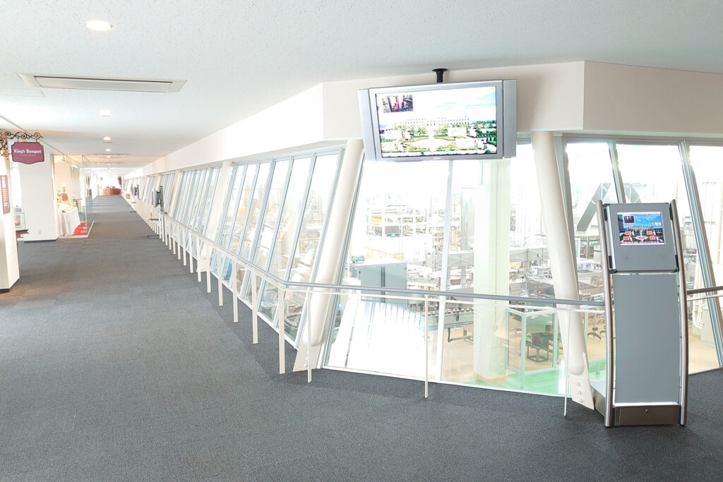 日本食研KO宮殿工場 4F見学通路