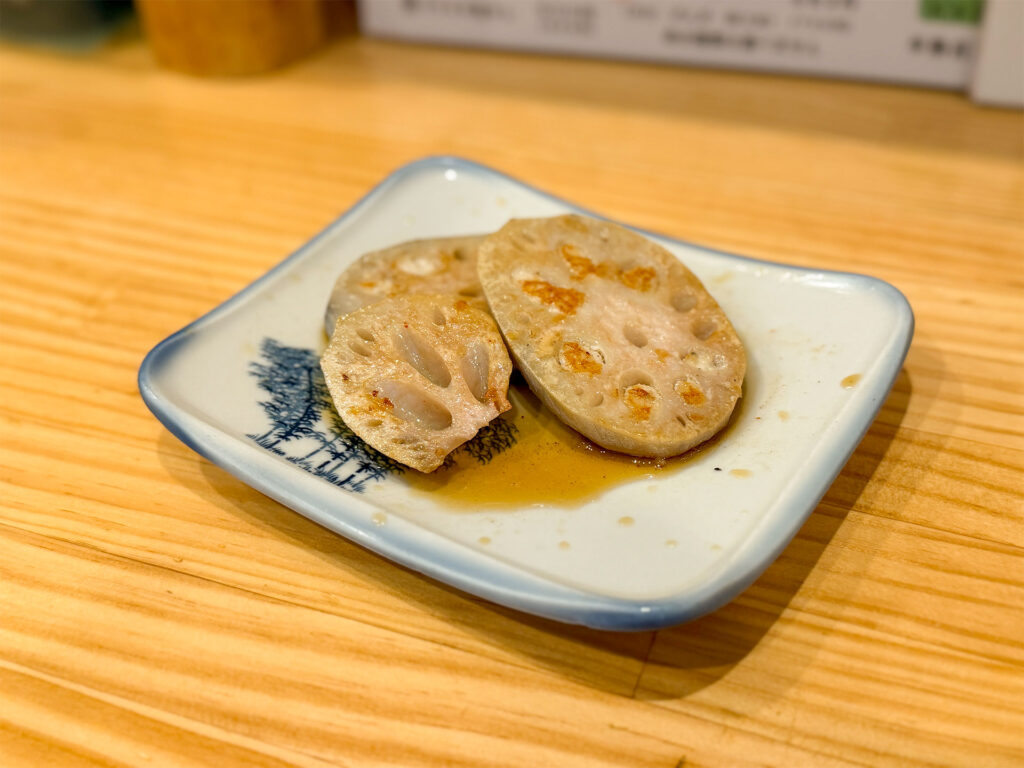 五味鳥の「れんこん肉詰め」