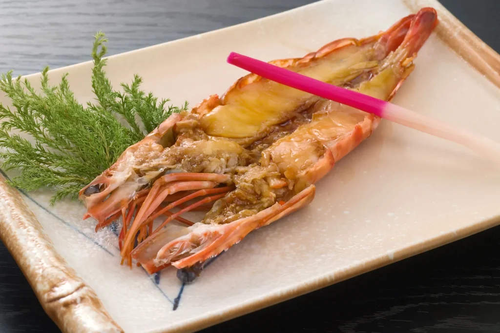 海老の鬼殻焼き
